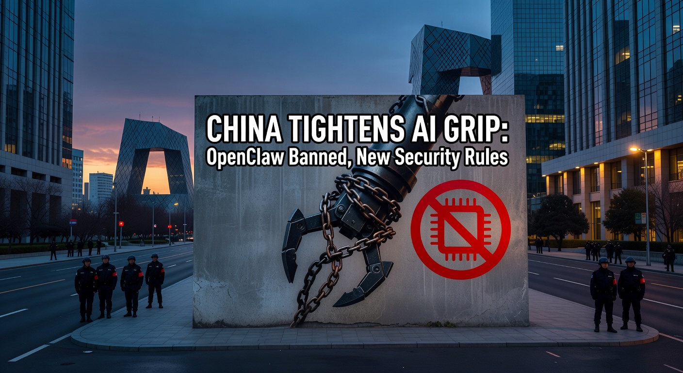 China Tightens AI Grip: OpenClaw Banned, New Security Rules