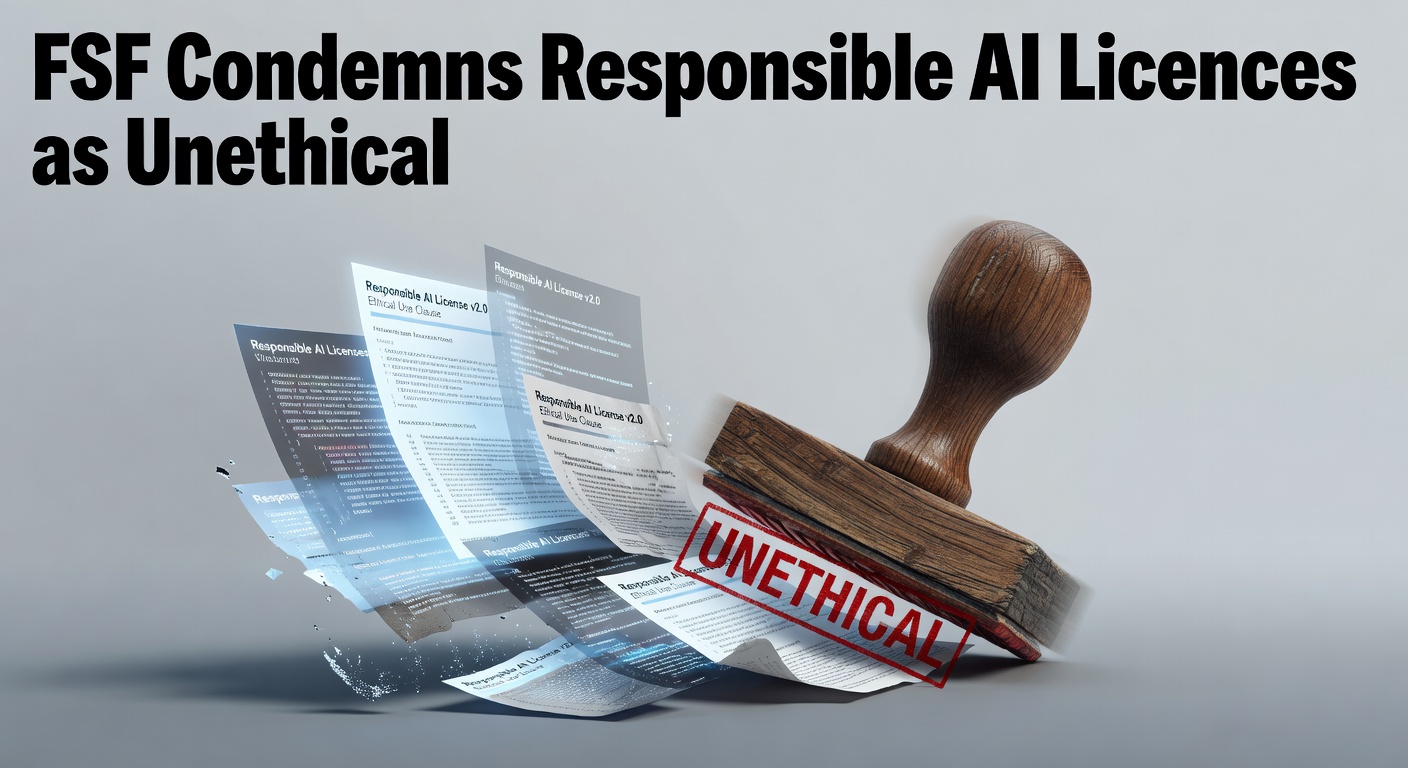 FSF Condemns Responsible AI Licences as Unethical