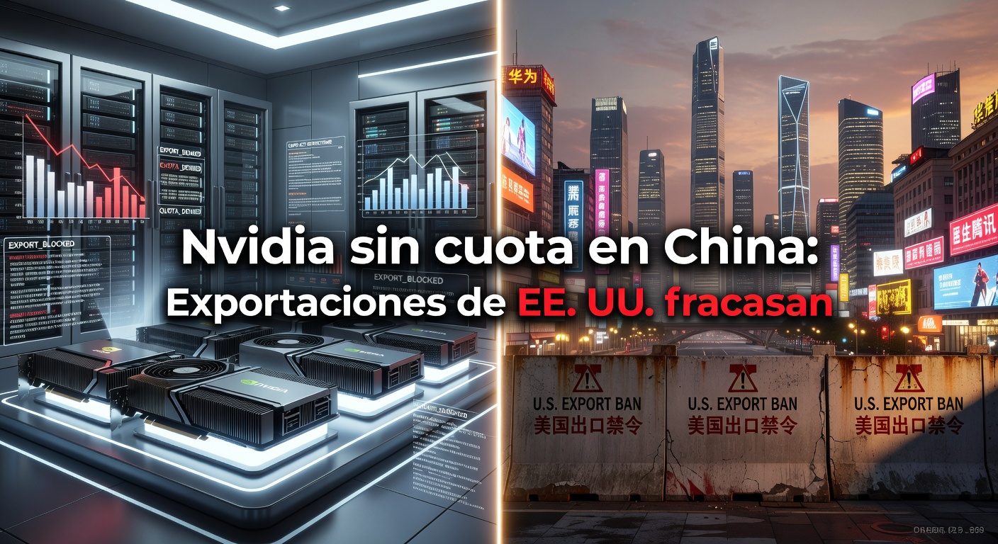 Nvidia sin cuota en China: Exportaciones de EE. UU. fracasan