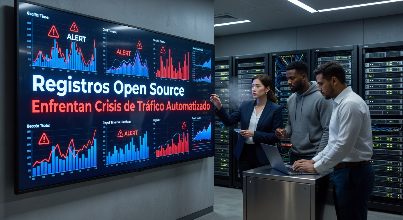 Registros Open Source Enfrentan Crisis de Tráfico Automatizado