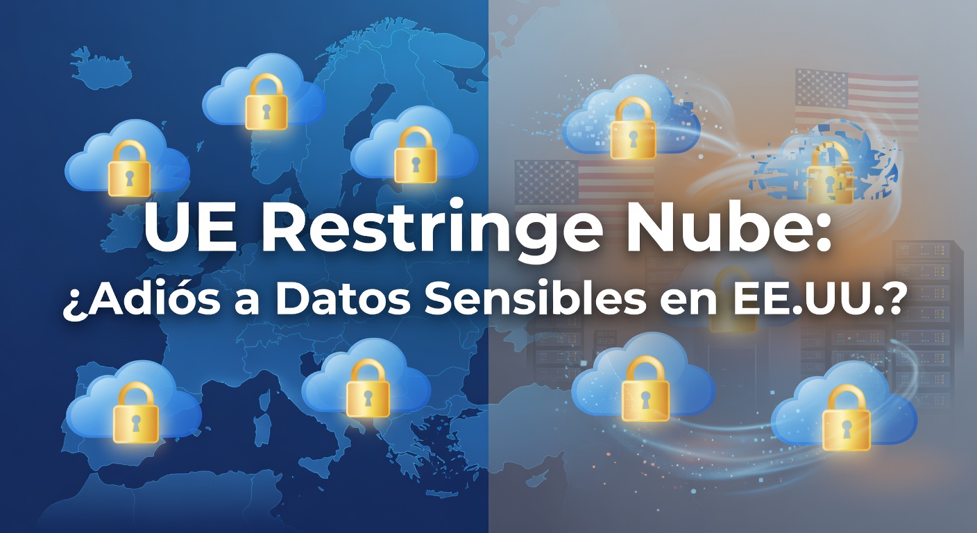 UE Restringe Nube: ¿Adiós a Datos Sensibles en EE.UU.?