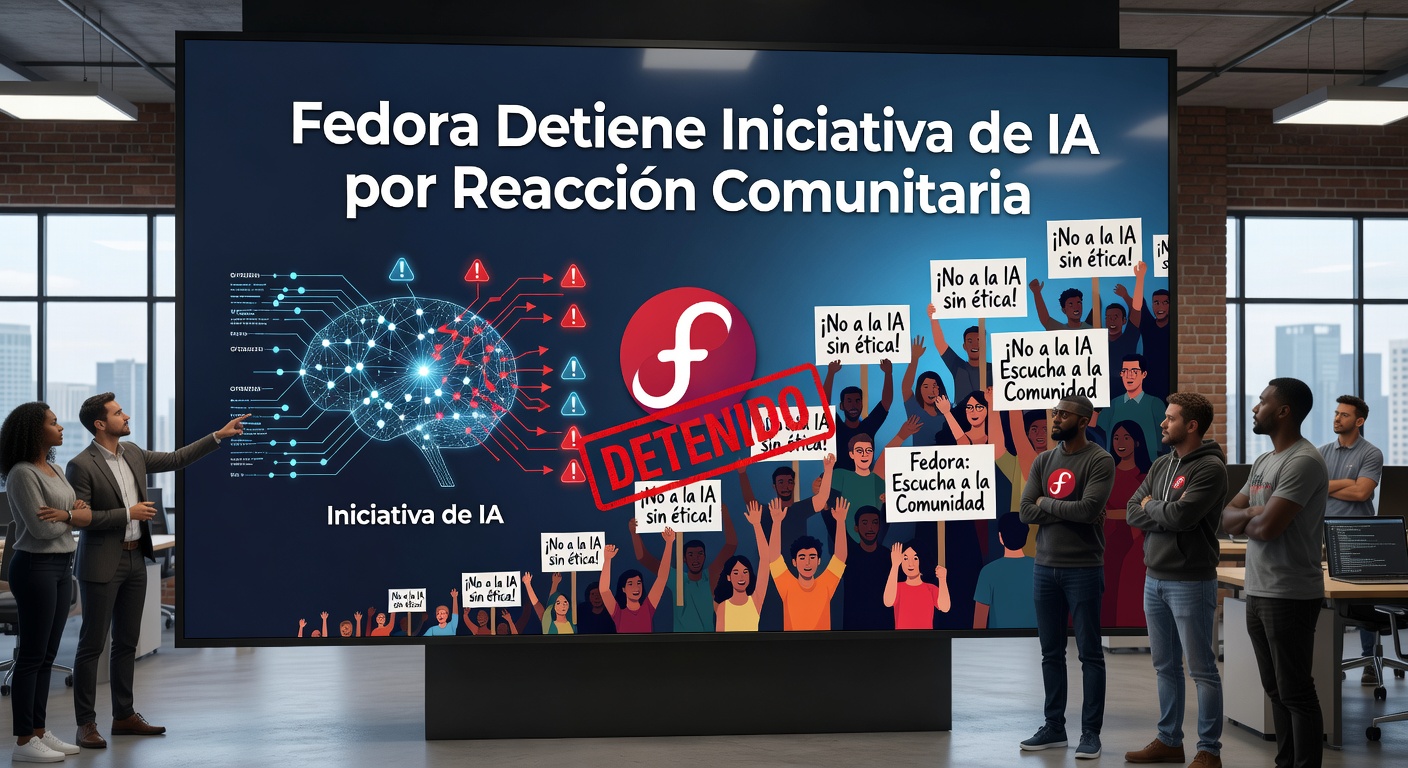 Fedora Detiene Iniciativa de IA por Reacción Comunitaria