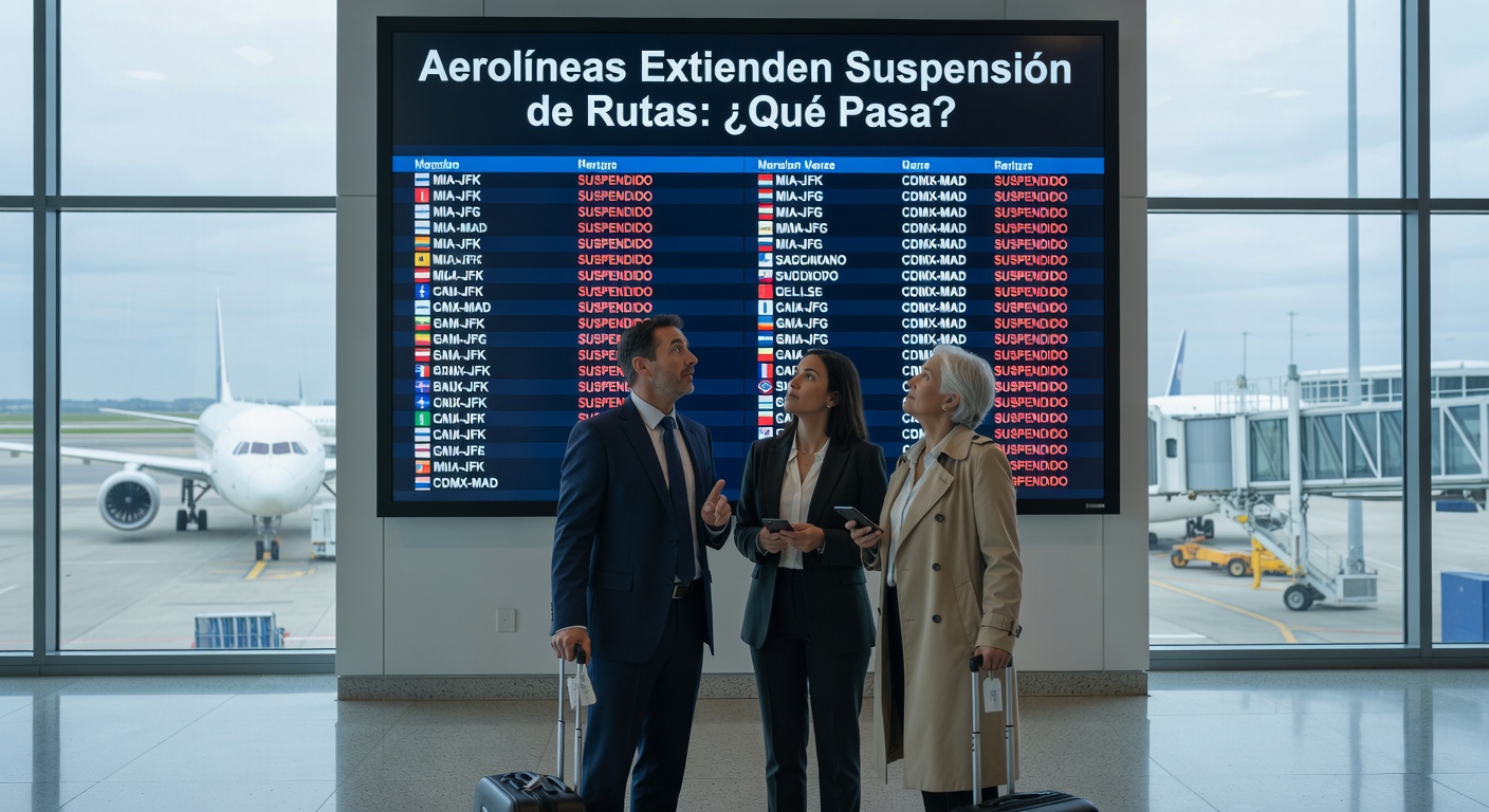 Aerolíneas Extienden Suspensión de Rutas: ¿Qué Pasa?
