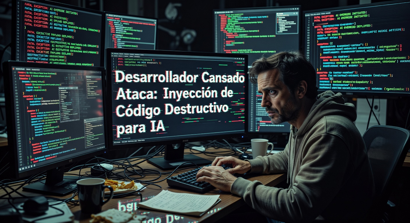 Desarrollador Cansado Ataca: Inyección de Código Destructivo para IA