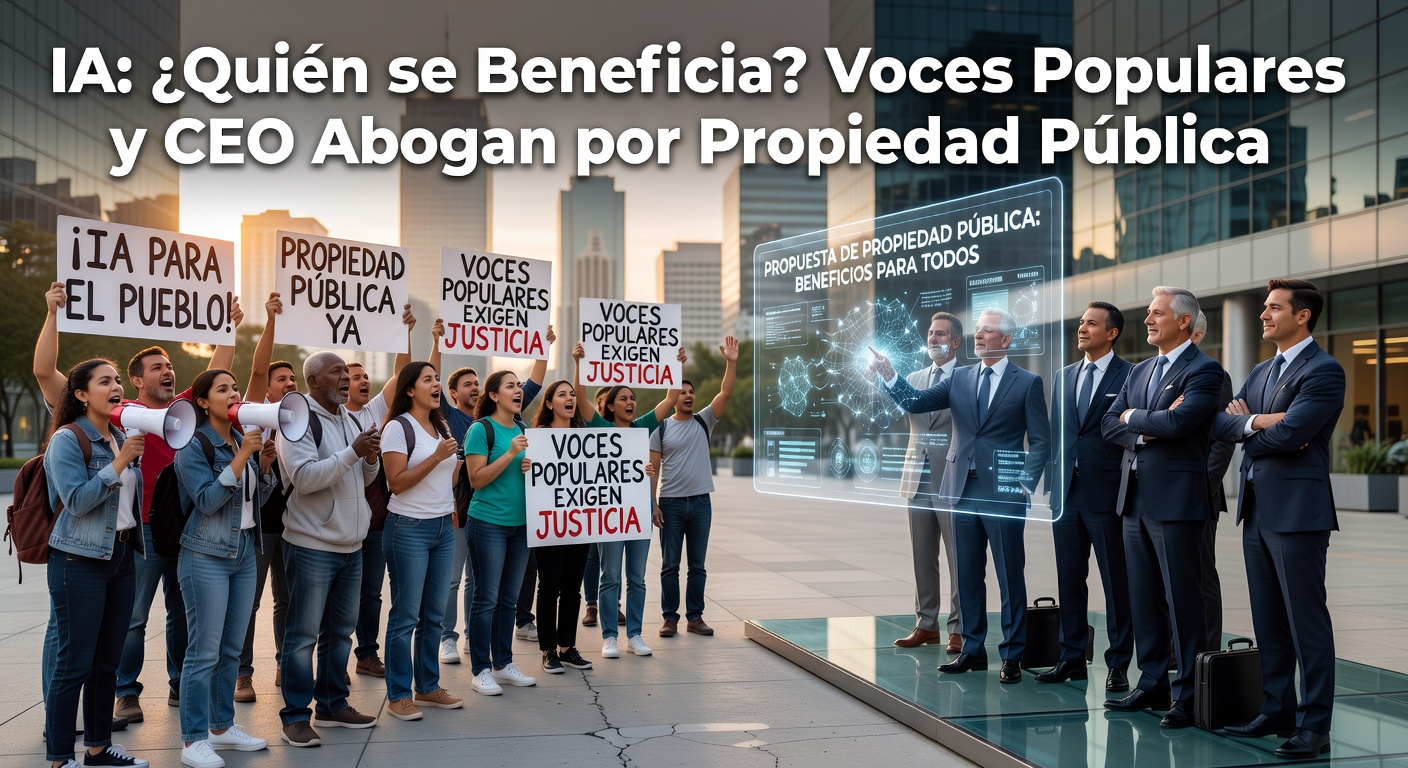 IA: ¿Quién se Beneficia? Voces Populares y CEO Abogan por Propiedad Pública