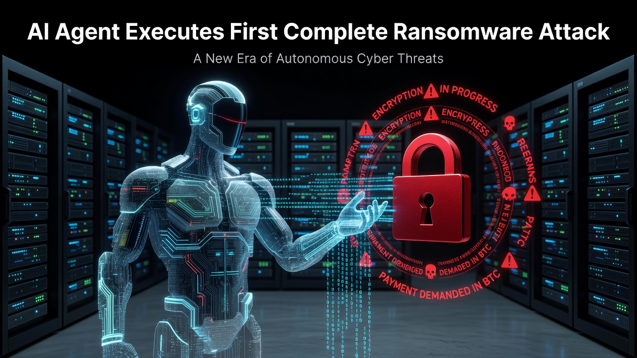 AI Agent Executes First Complete Ransomware Attack