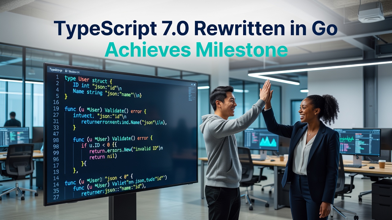 TypeScript 7.0 Rewritten in Go Achieves Milestone