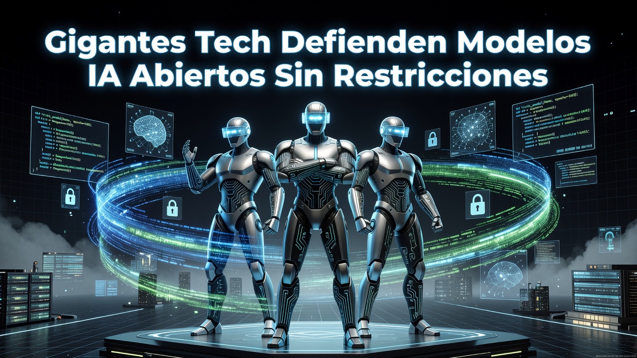 Gigantes Tech Defienden Modelos IA Abiertos Sin Restricciones
