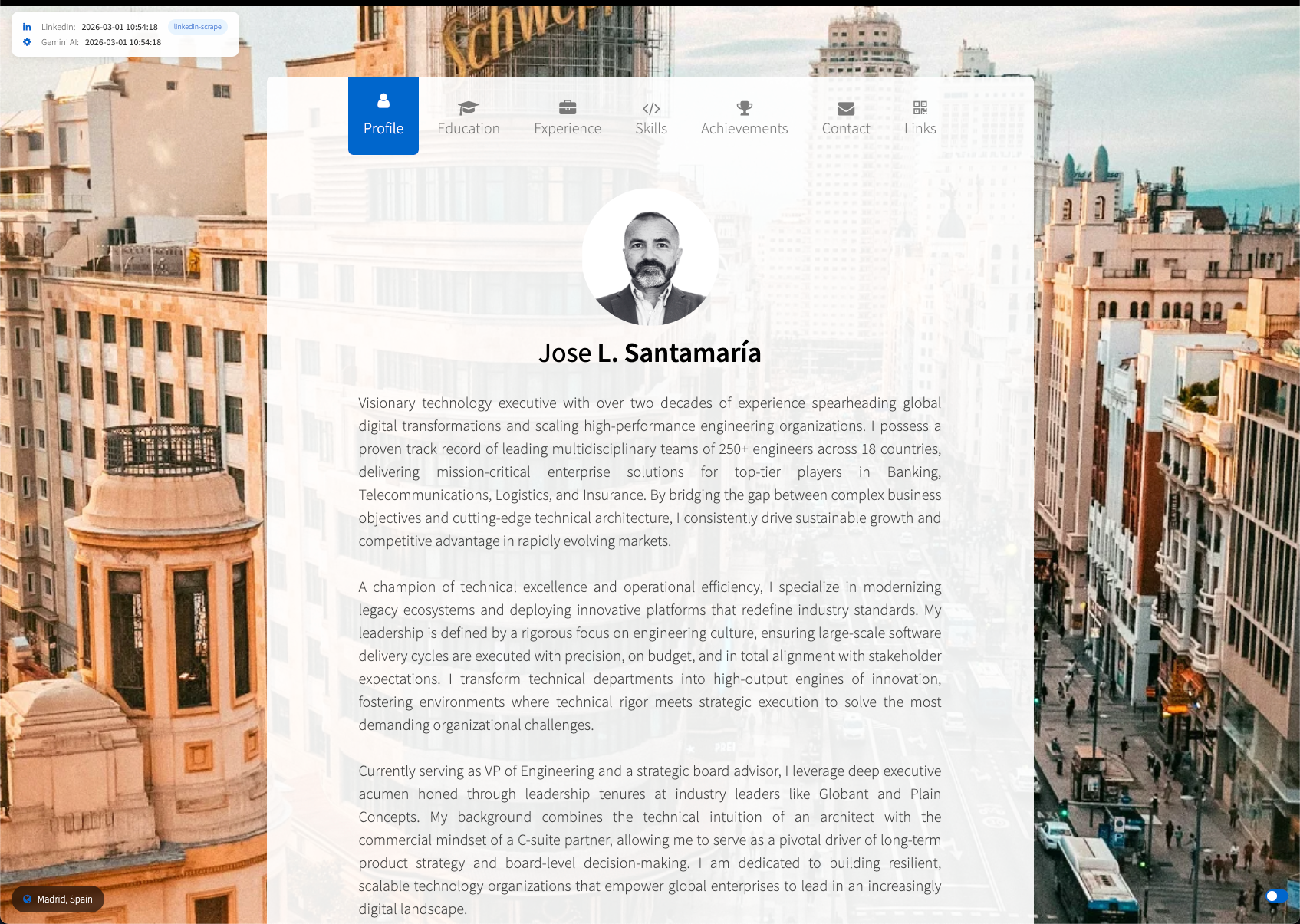 Jose L. Santamaria Portfolio