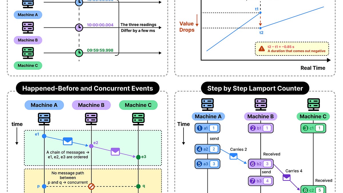 A Beginner’s Guide to Clocks, Causality, and Ordering in Distributed Systems